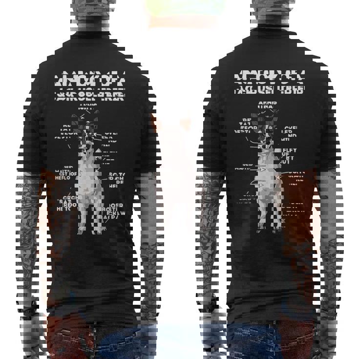 Divertente Jack Russell Terrier T-shirt da uomo con stampa posteriore