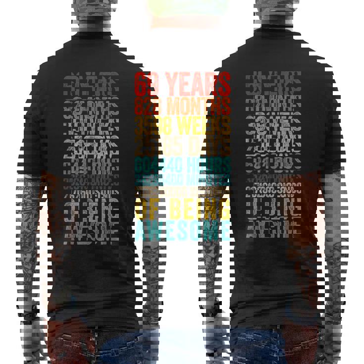 Divertida Camisa De Cumpleaños 69 Old Meter 69 Year Old Camiseta Hombre Estampado Espalda