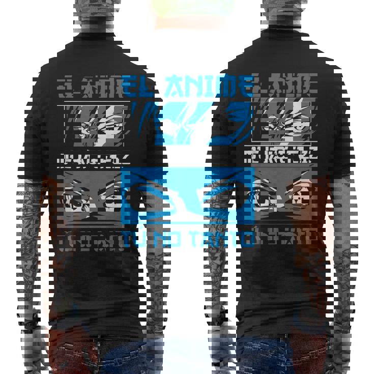 Divertido Manga El Anime Me Hace Feliz Fanático Del Anime Camiseta Hombre Estampado Espalda