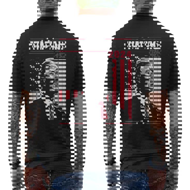 Donald Trump Jdance Bandera Estadounidense Trumpance 2024 Camiseta Hombre Estampado Espalda