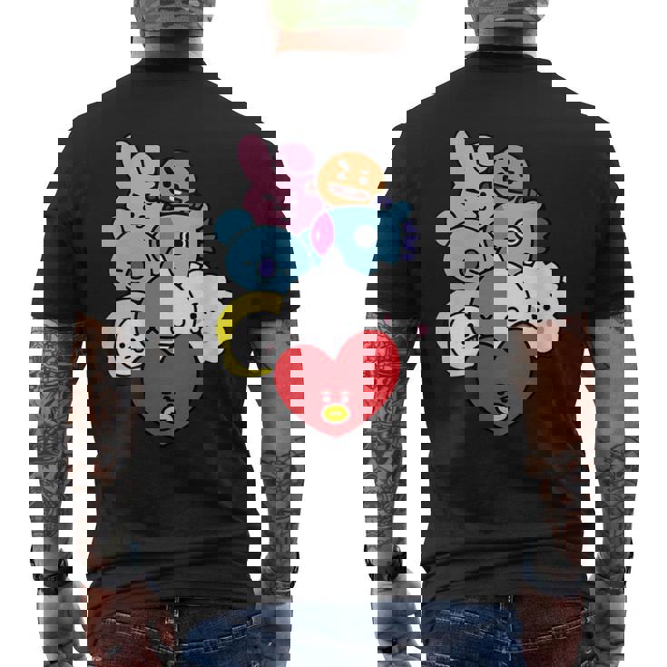 Donna Cool K-Pop Cute Love Symbol K-Drama Korean Pop Music Fan Con Collo A T-shirt da uomo con stampa posteriore