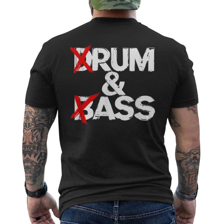 Drum And Bass Rum & Ass T-Shirt mit Rückendruck