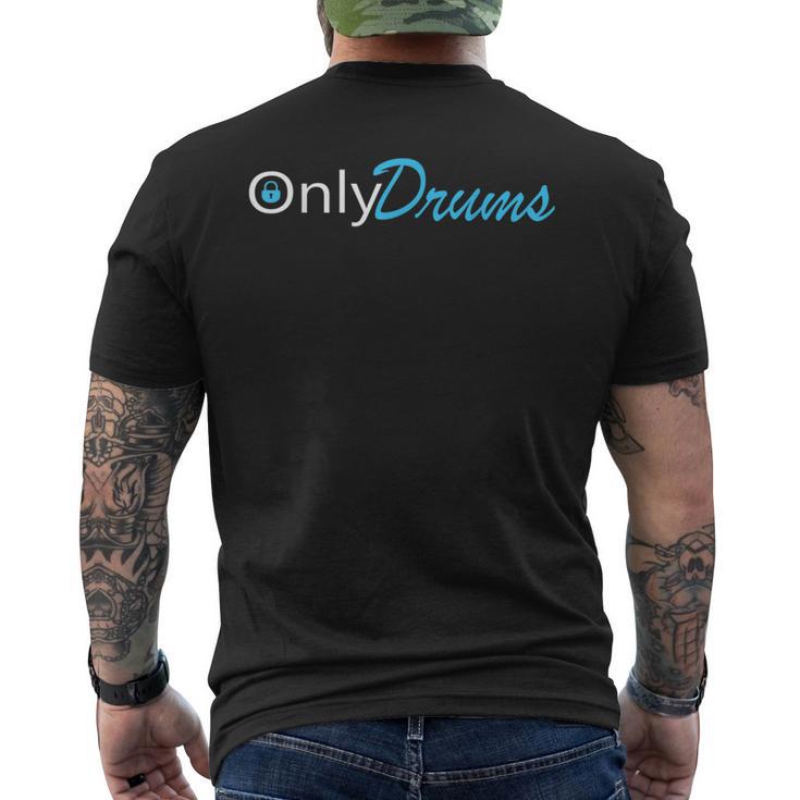 Only Drums Drummer S T-Shirt mit Rückendruck