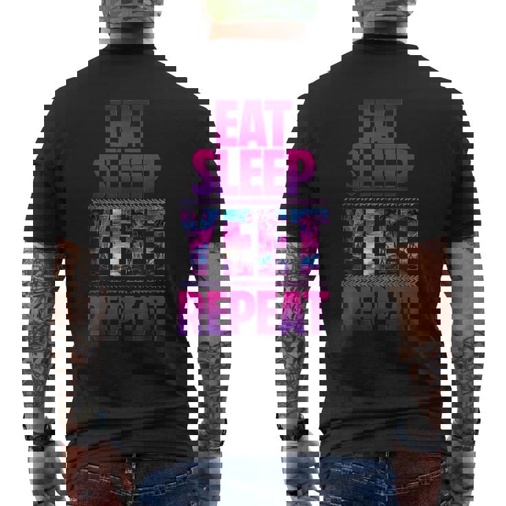 Eat Sleep Yeet Repeat Vintage Yeet Apparel Men's T-shirt Back Print