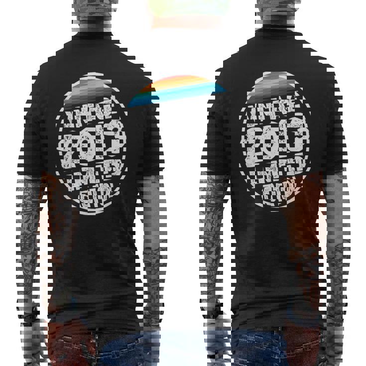 Edizione Speciale Limitata Compleanno Nato Nel 2013 T-shirt da uomo con stampa posteriore