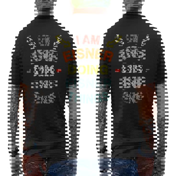 Eisner Family Crest Eisner Eisner Clothing Eisner T Eisner T For The Eisner Men's T-shirt Back Print