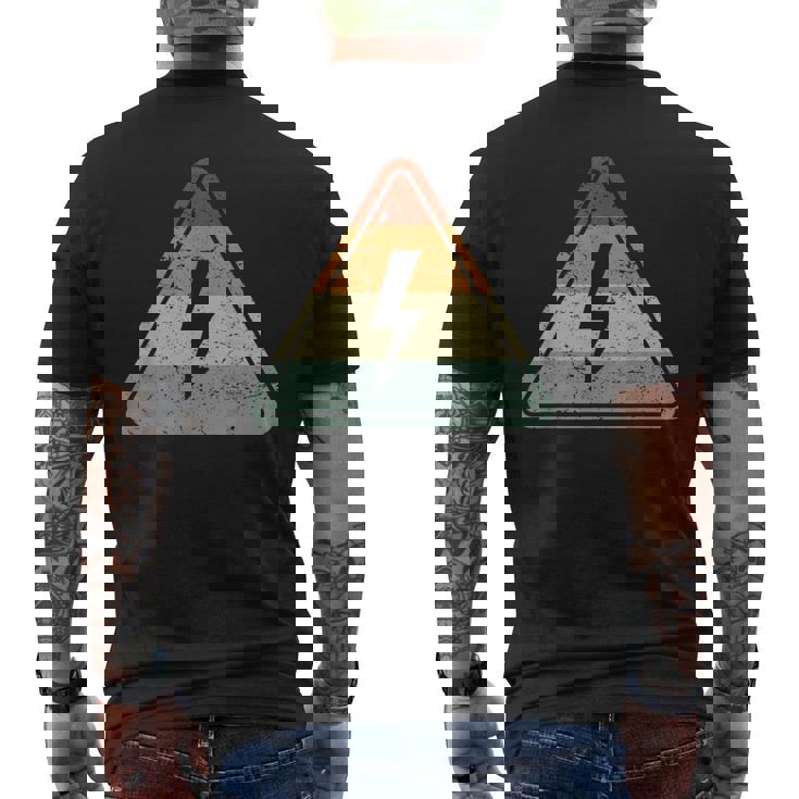 Electricidad Electricista Diseñointage Camiseta Hombre Estampado Espalda