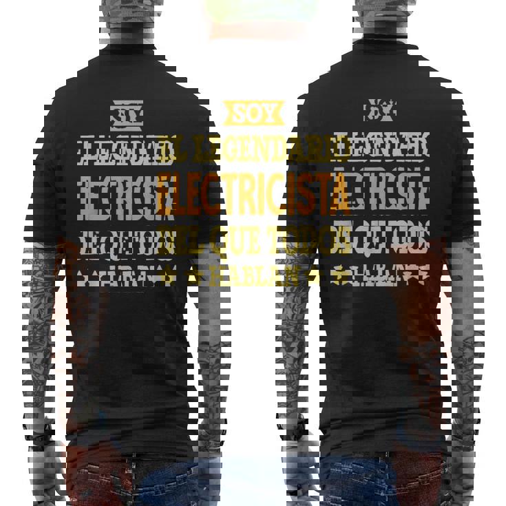 Electricista Profesión Divertida Electricista Camiseta Hombre Estampado Espalda