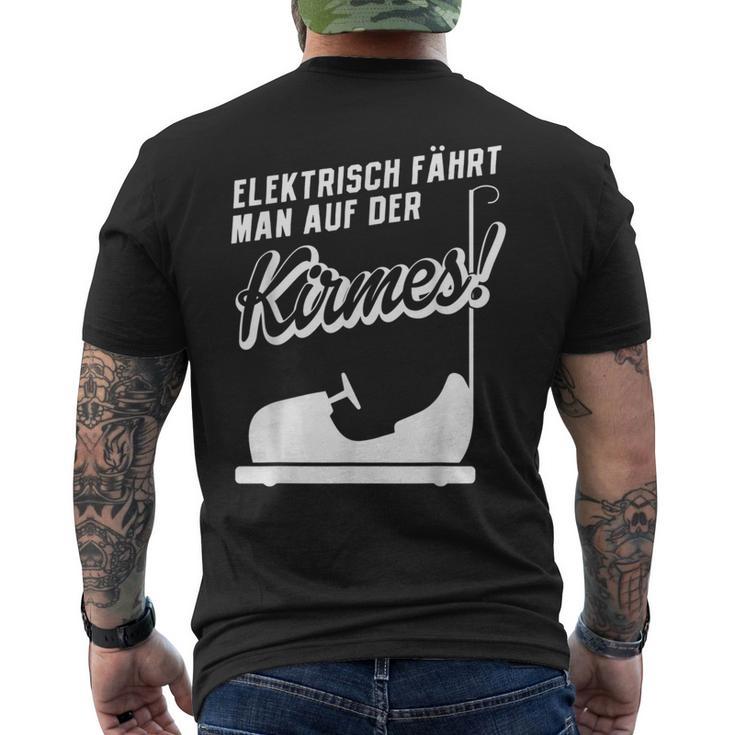 Elektrisch Fahrt Man Auf Der Kirmes Electric Car T-Shirt mit Rückendruck