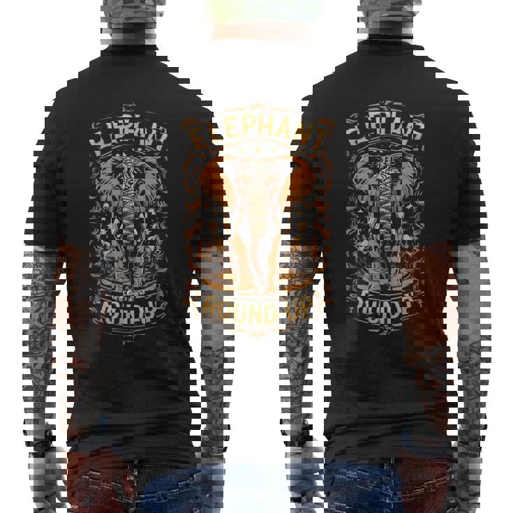 Elephant Round-Up Surin Festival Men's Back Print T-Shirt