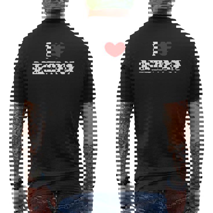 Me Encanta El Britpop Me Encanta El Britpop Camiseta Hombre Estampado Espalda