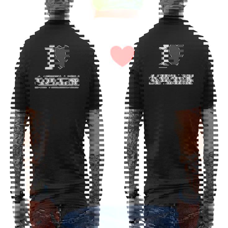 Me Encanta El Capitalismo Camiseta Hombre Estampado Espalda