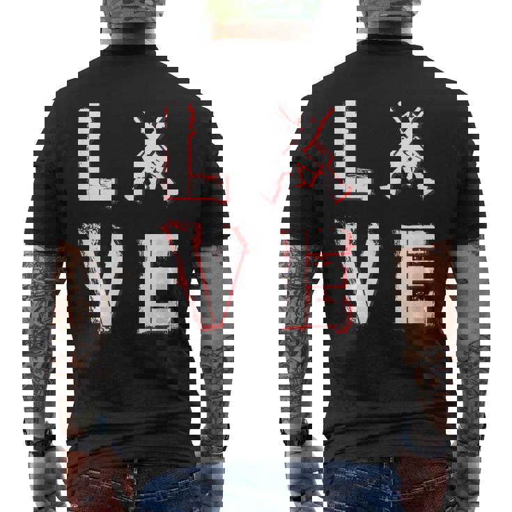 Me Encantan Las Armas Ar15 M16 M4 Los Rifles Negros Importan Arma De Fuego Cruzada Camiseta Hombre Estampado Espalda
