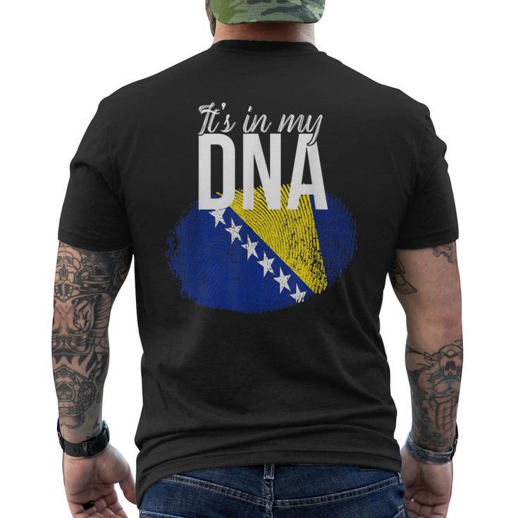 Es Ist In Meiner Dna Bosnier Bosnia Origin Genetics T-Shirt mit Rückendruck