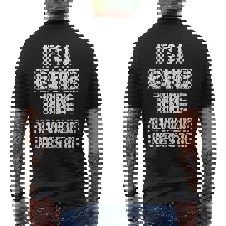 Es Una Cosa De Kramer No Lo Entenderías Kramer Camiseta Hombre Estampado Espalda