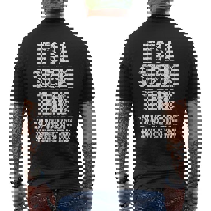 Es Una Cosa De Suzuki No Lo Entenderías Suzuki Camiseta Hombre Estampado Espalda