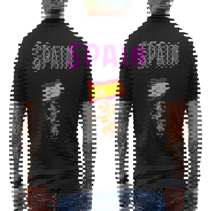 España Fan España Caballo Camiseta Hombre Estampado Espalda