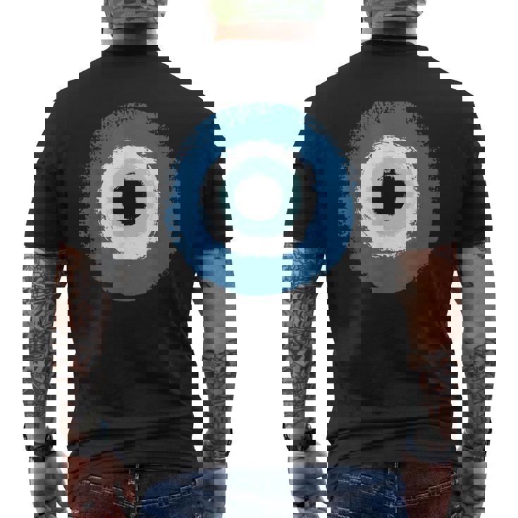 Evil Eye Artwork Hamasa Good Luck Hand Of Fatima T-shirt da uomo con stampa posteriore