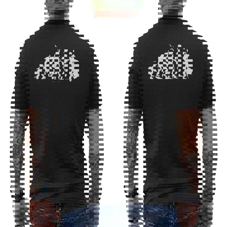 Evolution Contrabajo Decorativo Camiseta Hombre Estampado Espalda