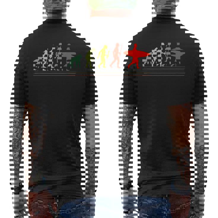 Évolution Du Surf Rétro De La Planche De Surf T-shirt imprimé au dos