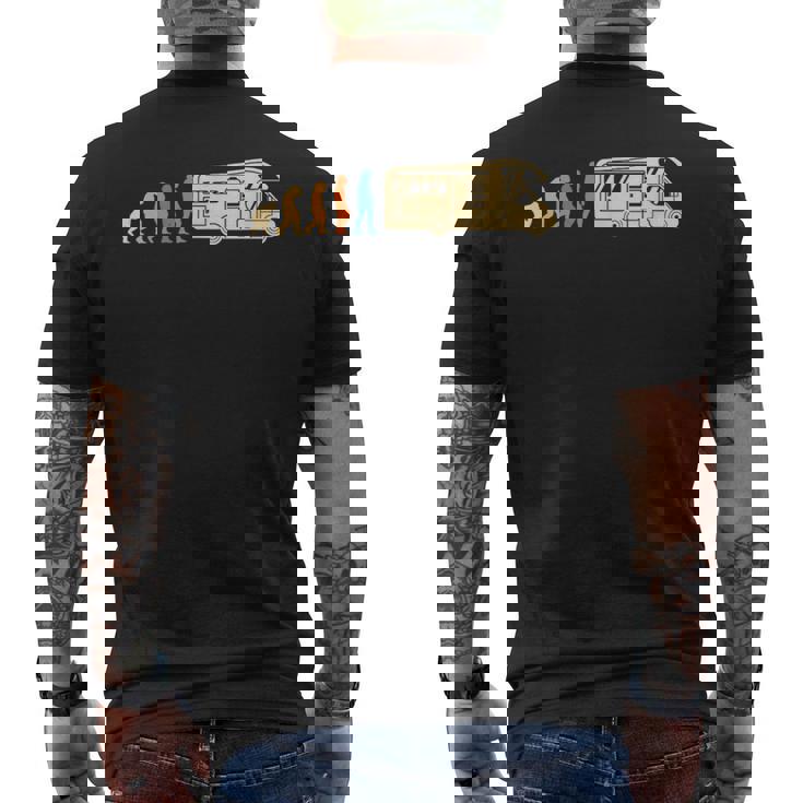 Evoluzione Rv Campeggio Camper T-shirt da uomo con stampa posteriore