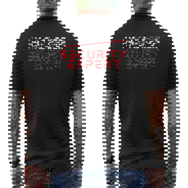 Expert En Sécurité Hacker Conception De Geek Informatique T-shirt imprimé au dos