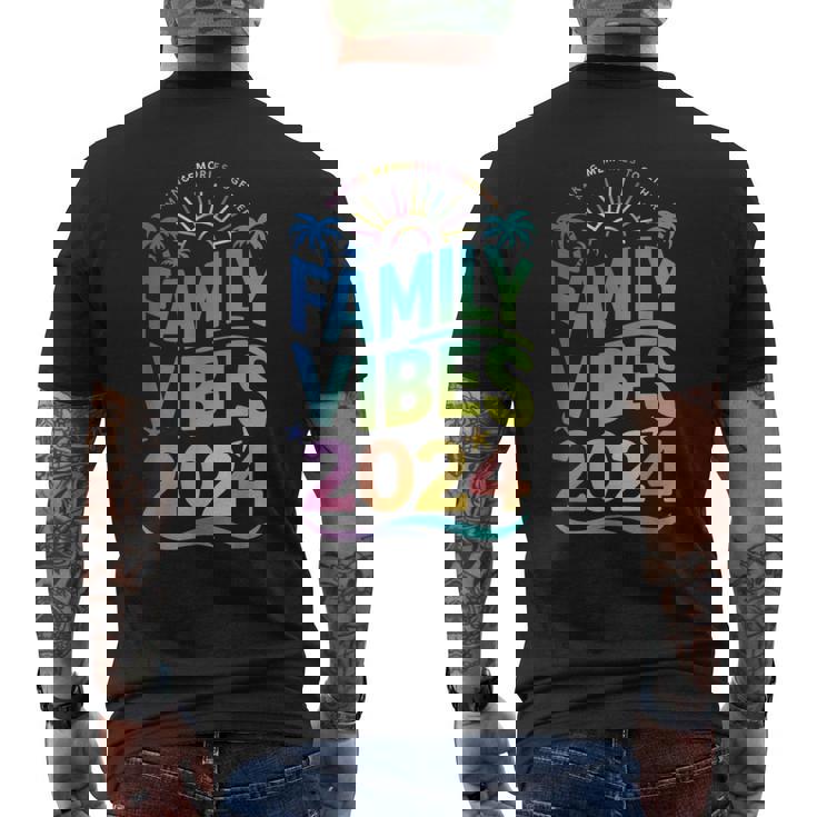 Family 2024 Vibes Family Vacation Making Memories Summer Men's T-shirt Back Print