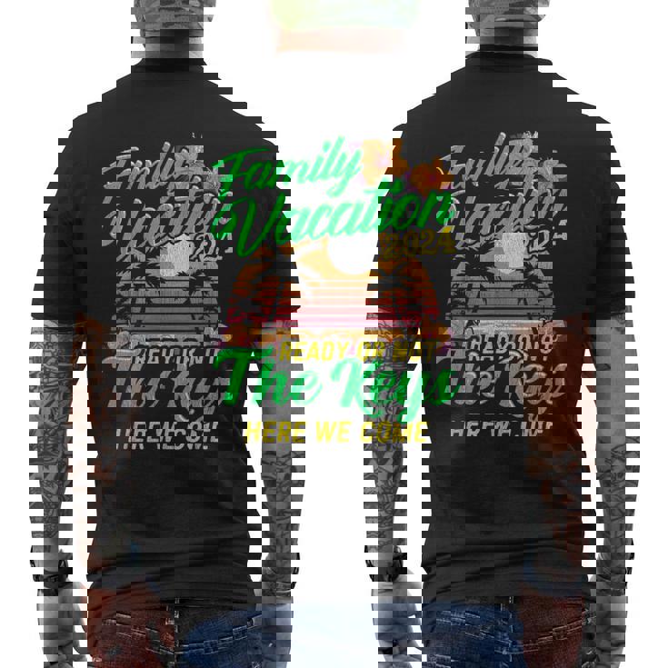 Family Vacation 2024 The Keys Here We Come Summer Cruise Men's T-shirt Back Print
