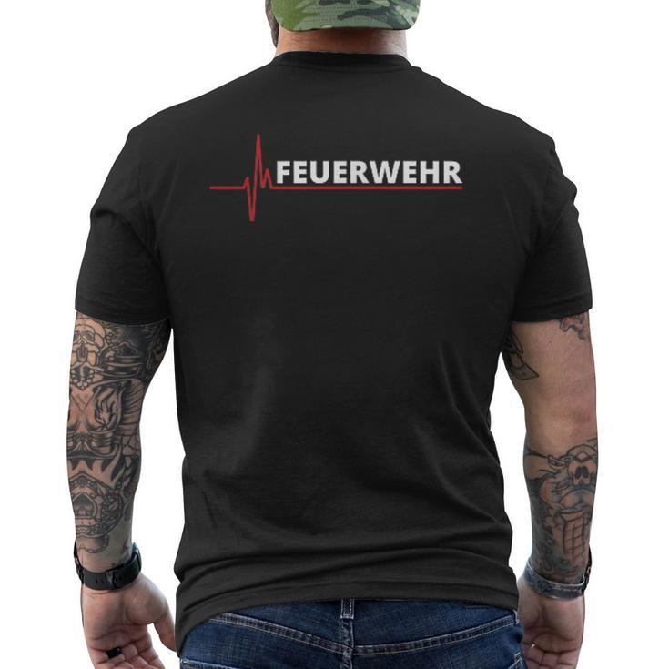 Feuerwehr Fire Brigade S T-Shirt mit Rückendruck