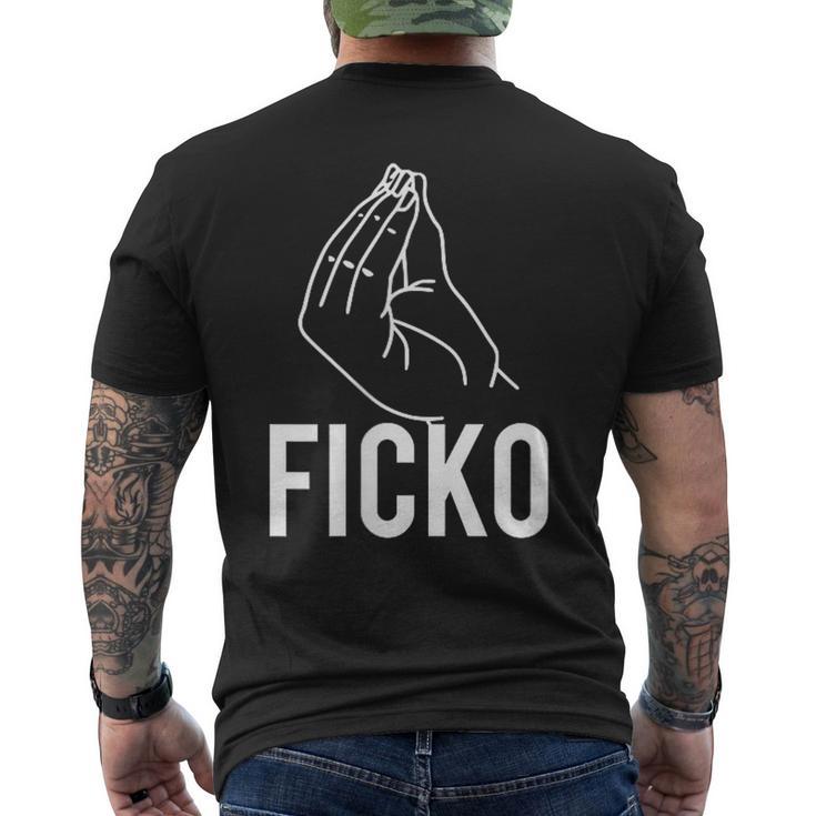 Ficko Hand Sign Italian Gesture T-Shirt mit Rückendruck