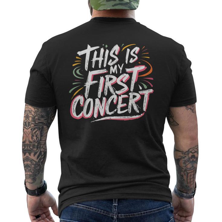 This Is My First Concert Men's T-shirt Back Print - Seseable