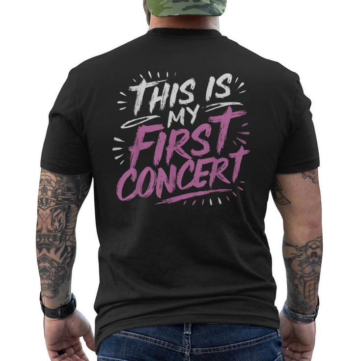 This Is My First Concert Men's T-shirt Back Print - Seseable
