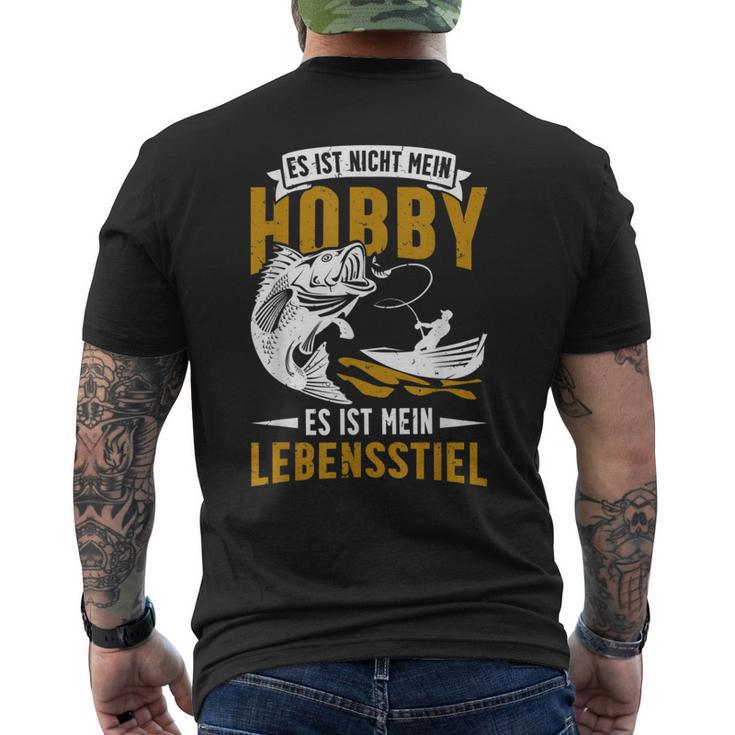 Fishing Ist Mein Lebenstiel Angeling Ist My Lebenstiel T-Shirt mit Rückendruck