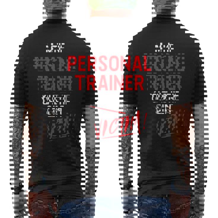 Fitness Trainer Regalo Palestra Allenamento Personal Trainer T-shirt da uomo con stampa posteriore