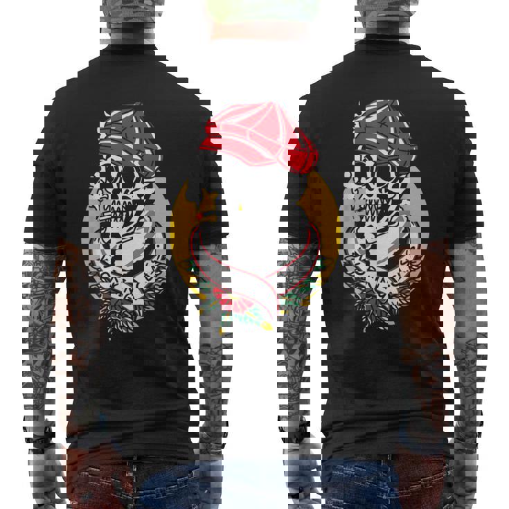 Flash De Tatuaje Tradicional Entintado Adicto A La Tinta De Clase Trabajadora Camiseta Hombre Estampado Espalda