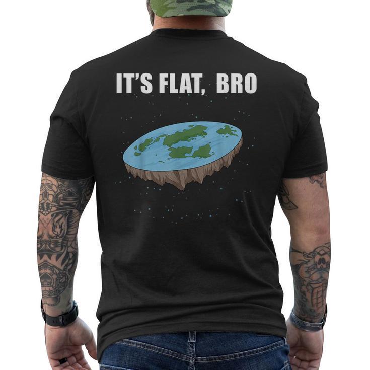 Flat Earth Die Erde Ist Flach Erde Disk T-Shirt mit Rückendruck