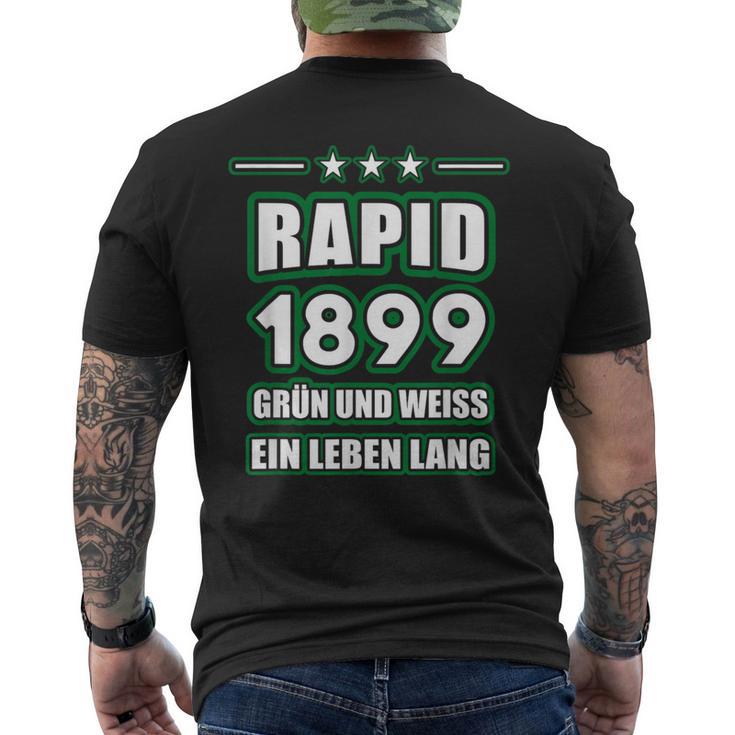 Footballienna Rapidler Green And A Life Long Rapid T-Shirt mit Rückendruck