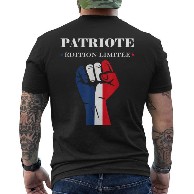 Patriote Français Drapeau T-shirt imprimé au dos Cadeauxyz