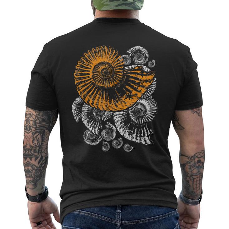 Fossil Paleontologist Ammonite T-Shirt mit Rückendruck