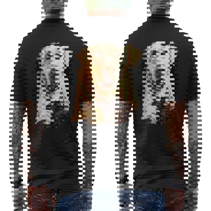 Fotografía Fotográfica Con Cámara De Fotos De Perro Labrador Retriever Camiseta Hombre Estampado Espalda