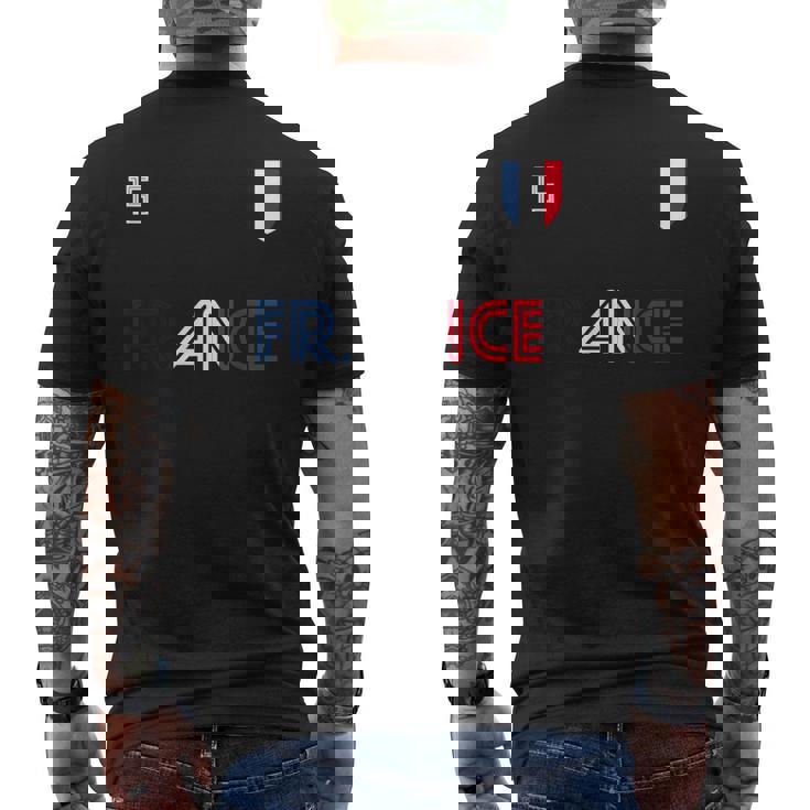 Francia Retro Fútbol Bandera Francesa Camiseta Hombre Estampado Espalda