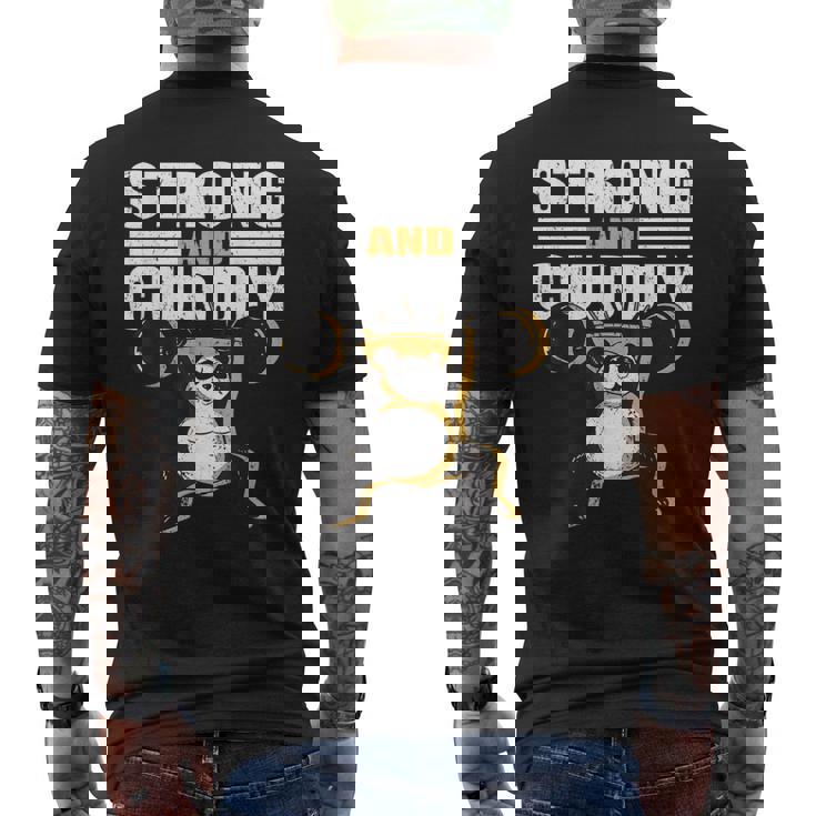 Fuerte Y Tierno Para Levantador De Potencia Culturista Y Hombre Fuerte Camiseta Hombre Estampado Espalda