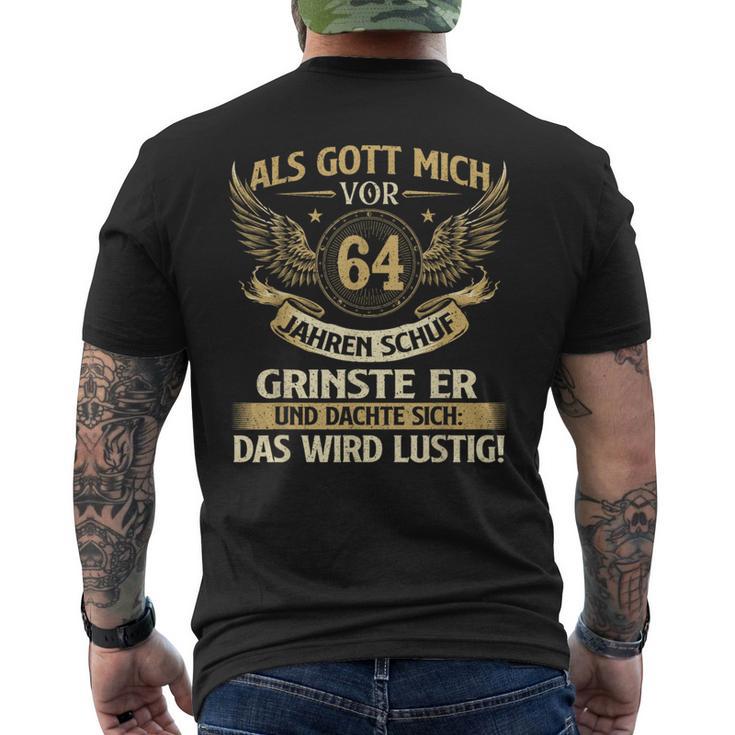 Als Gott Michor 64 Jahren Schuf Birthday T-Shirt mit Rückendruck