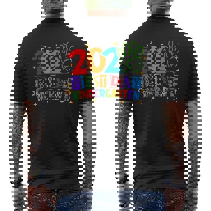 Back To School Happy First Day Of Kindergarten 2024 Men's T-shirt Back Print