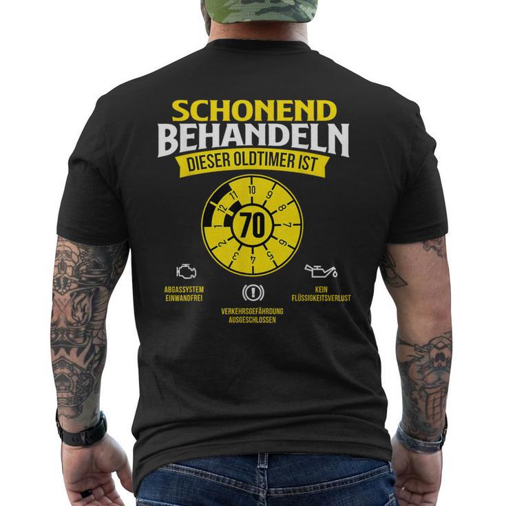 Dieser Oldtimer Ist 70 Jahre Birthday T-Shirt mit Rückendruck