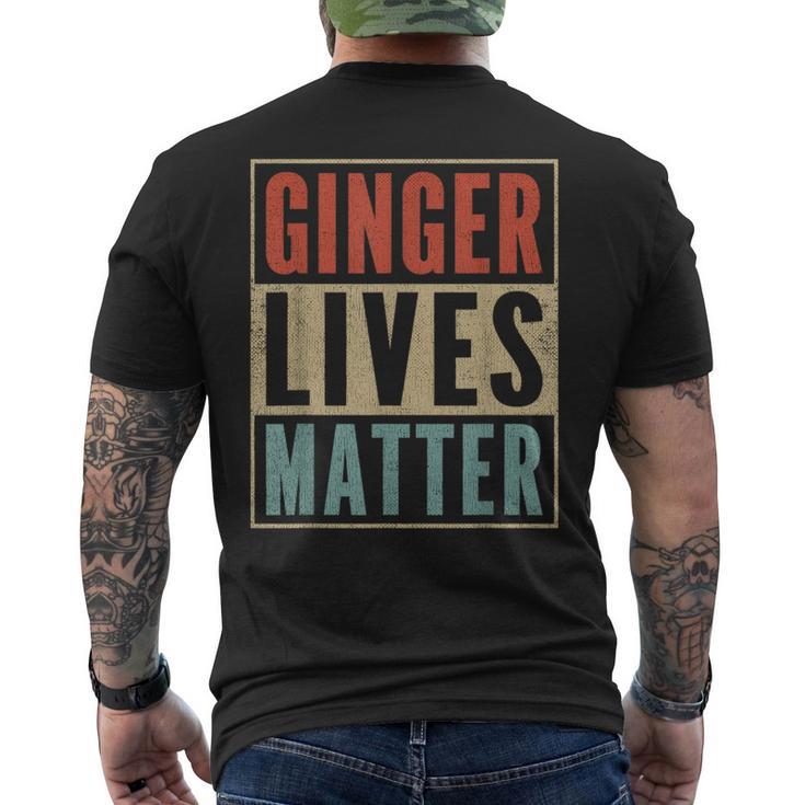 Ginger Lives Matter Retro Colours Redhead T-Shirt mit Rückendruck