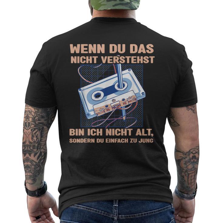 Saying Band Salad 80S 90S Retro Cassette T-Shirt mit Rückendruck