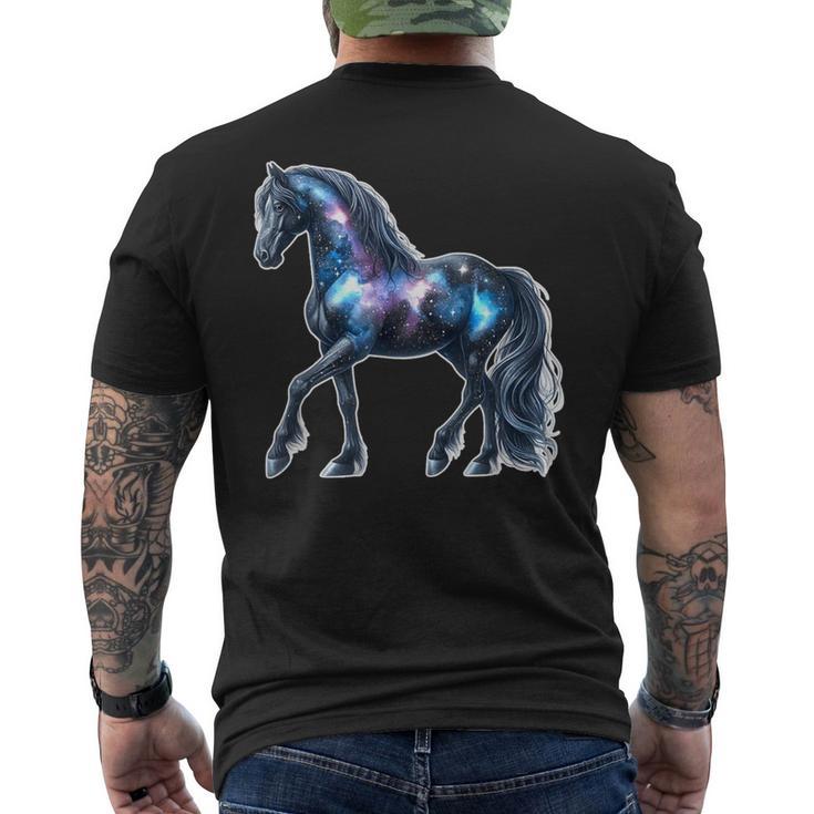 Galaxy-Pferd T-Shirt mit Rückendruck