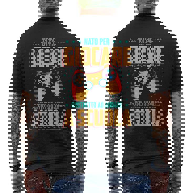 Gaming Ragazziideogiocatore Nato Per Giocareideogiochi T-shirt da uomo con stampa posteriore