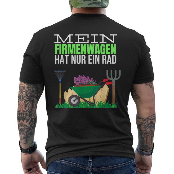 Garden Gardener Landscaping & Slogan T-Shirt mit Rückendruck